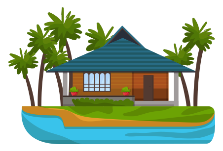 illustration of vacation home 