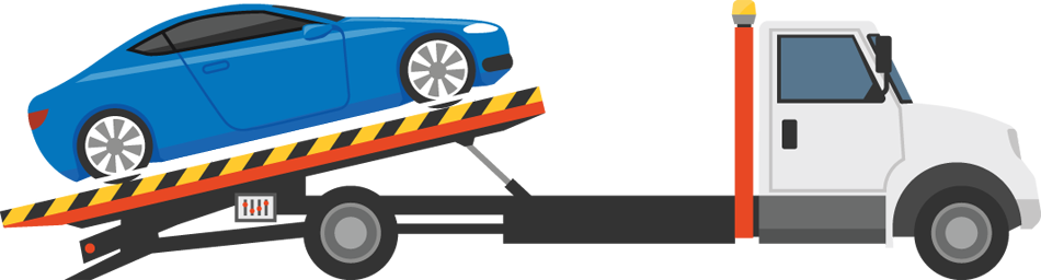 illustration of vehicle being towed